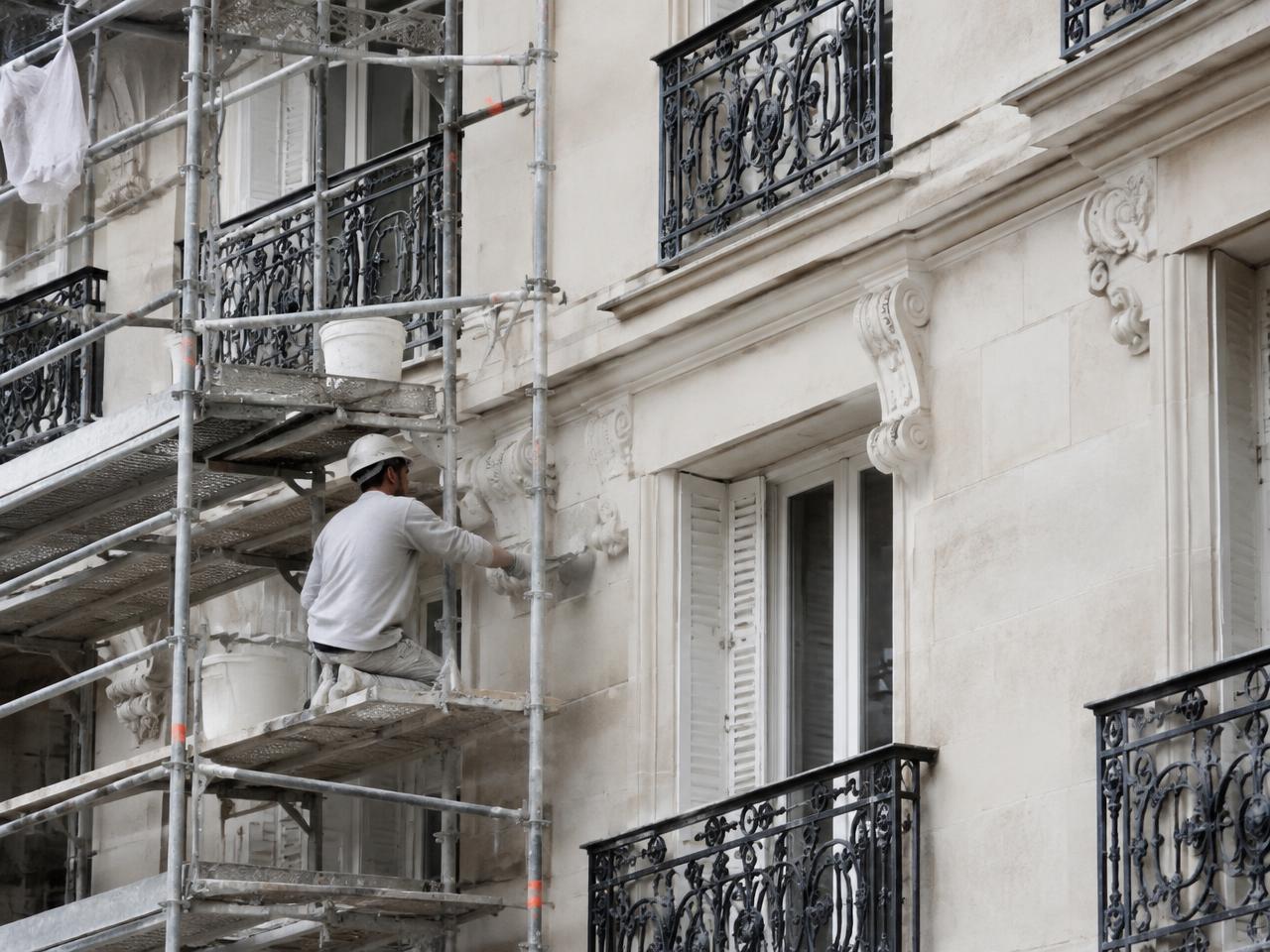 Ravalement — chantier Muréo
